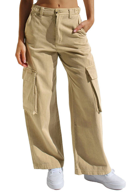 Multi Pocket Cargo Style Women’s Denim Pants Lavish Daily