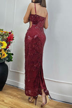 Pearl Sequin Maxi Dress Lavish Daily