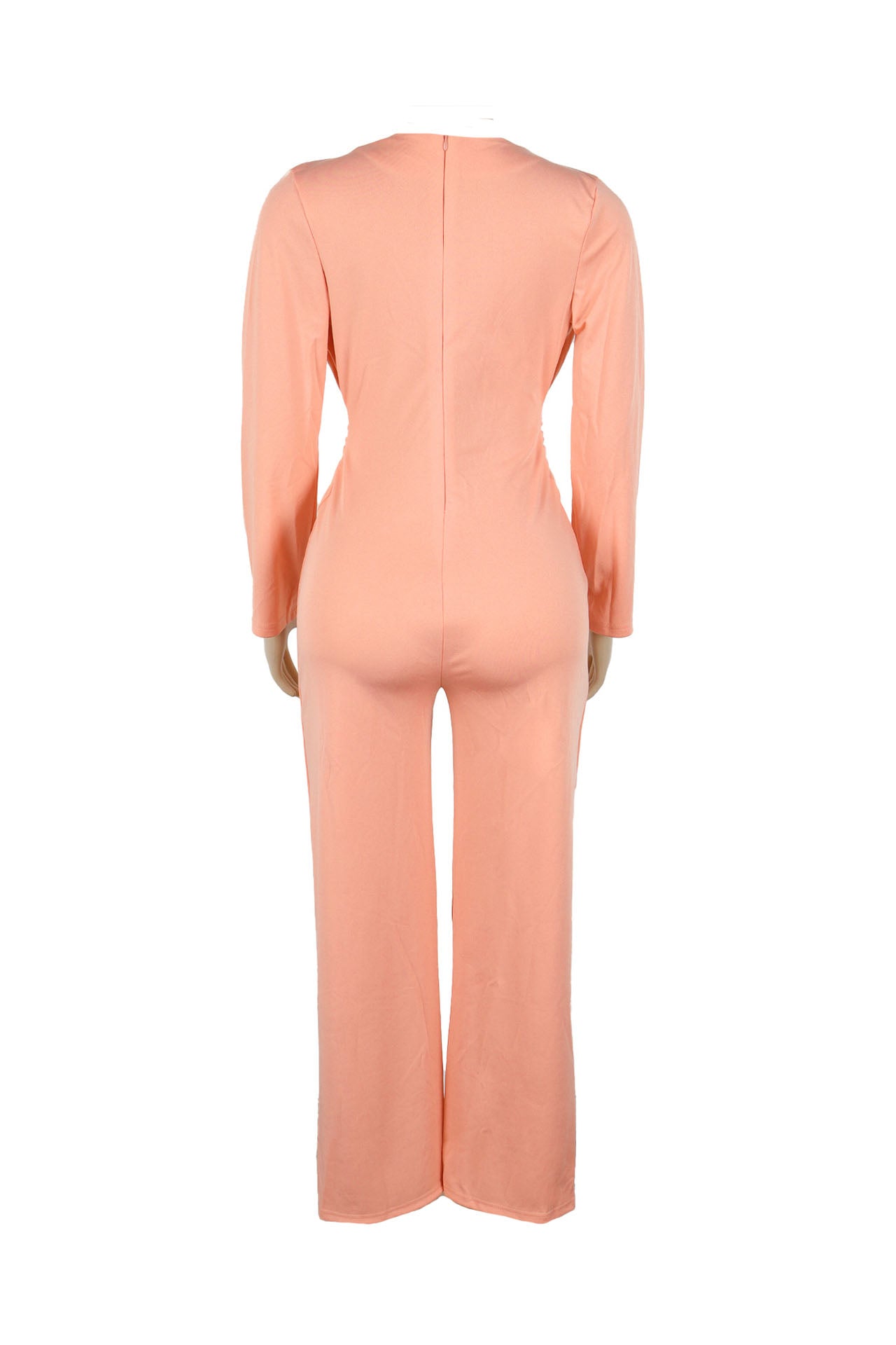Elegant Solid Color Hollow Out O Neck Jumpsuits Lavish Daily