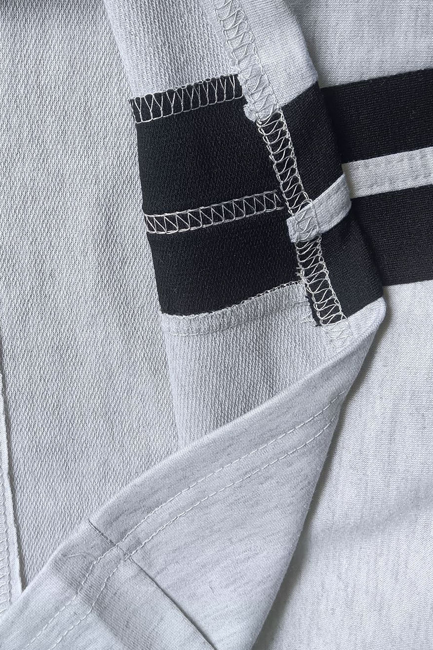 Striped Sweatpants Drawstring Straight Leg Pants Lavish Daily