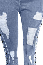 All Laced Up Mid-Rise Bootcut Jeans Lavish Daily