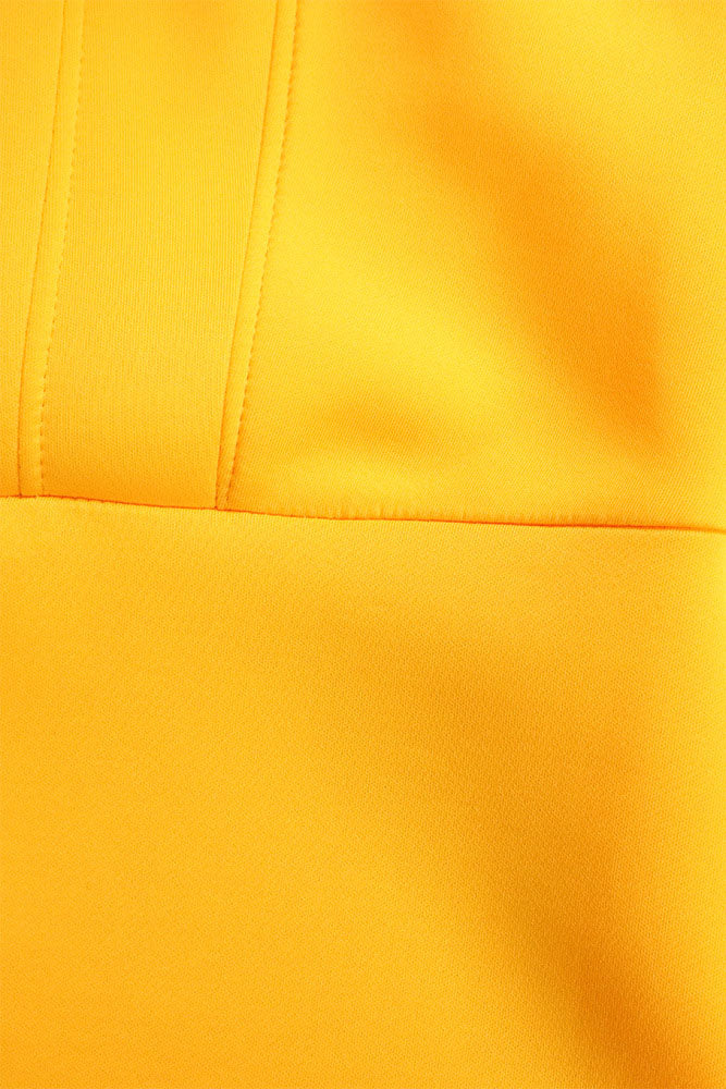 Solid Ruffle Collar Mermaid Dress Lavish Daily