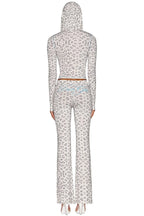 Leopard Print Zip Crop & Flare Set Lavish Daily