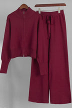 Double-Zip Slim Fit Sweater Set Lavish Daily