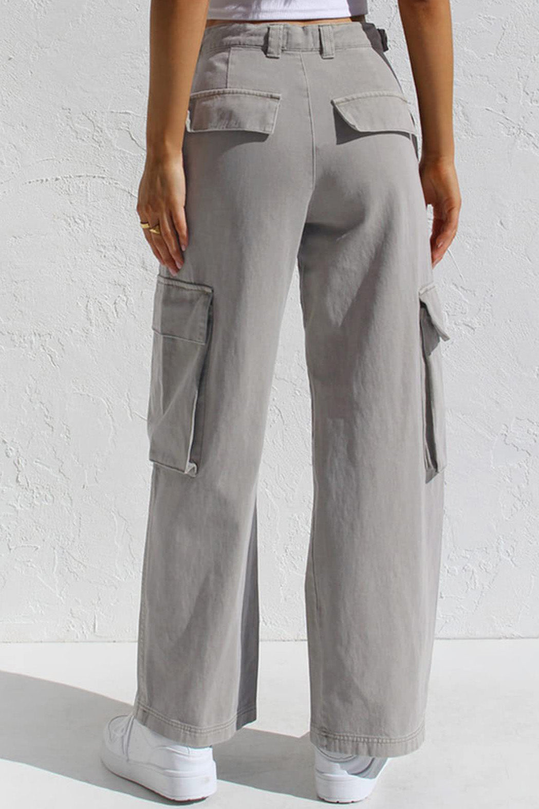 Multi Pocket Cargo Style Women’s Denim Pants Lavish Daily