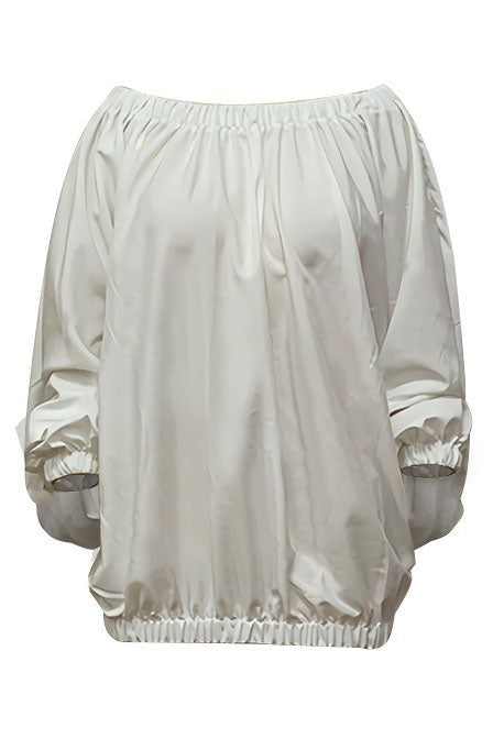 Solid Off-The-Shoulder Bubble Hem Mini Dress Lavish Daily