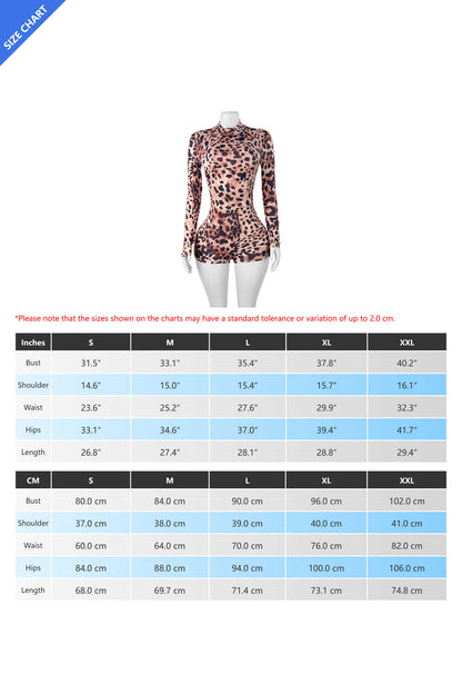 Leopard Gloved Romper Lavish Daily