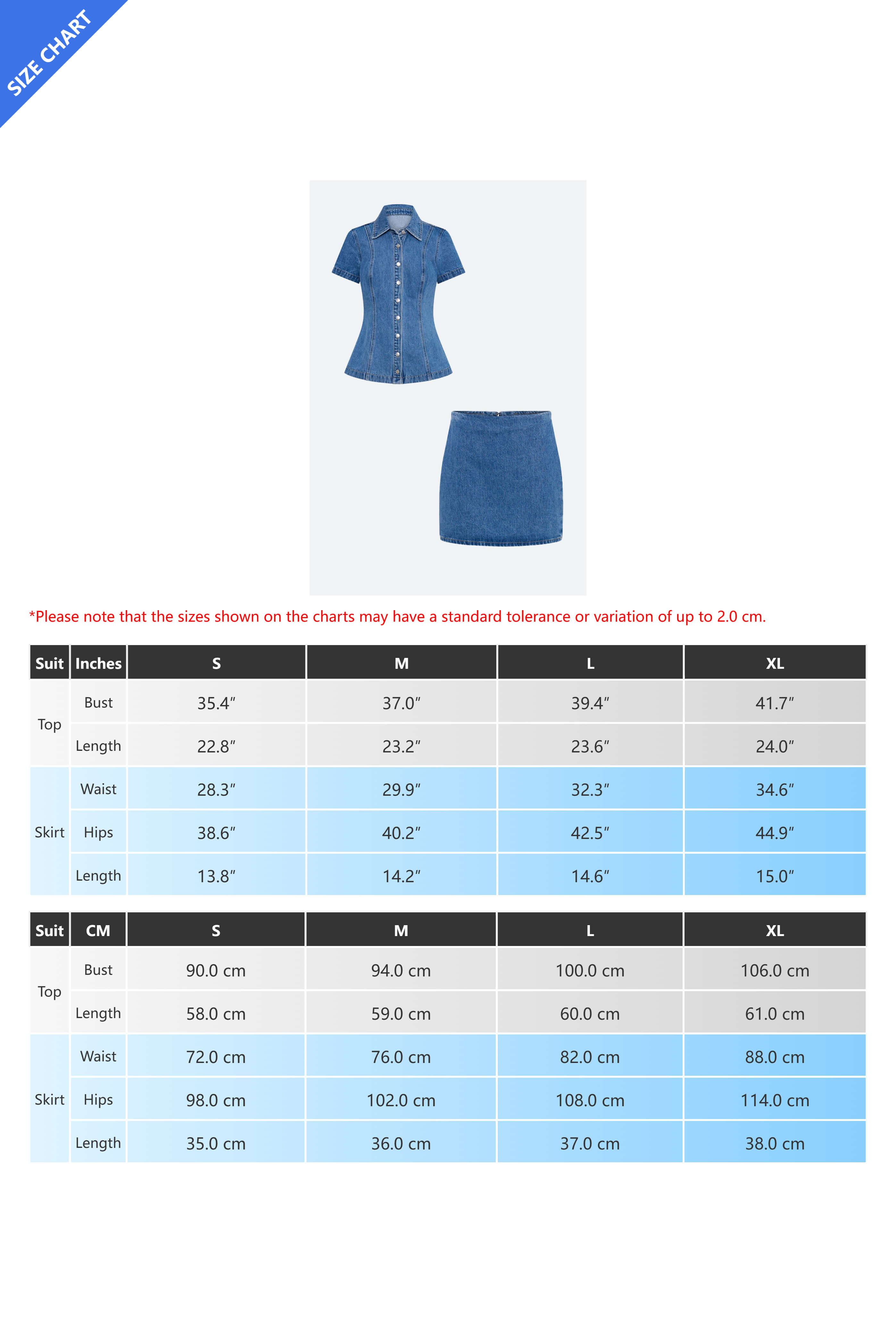 Denim Mini Skirt And Top Two Piece Set Lavish Daily