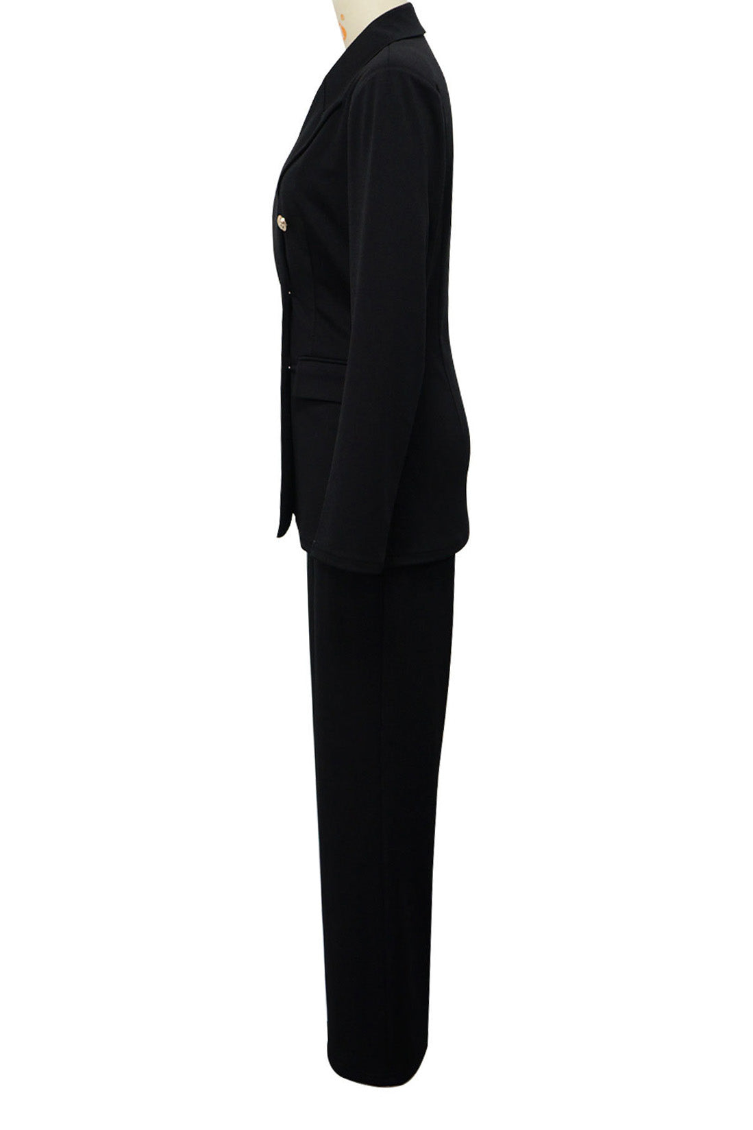 Double-Breasted Blazer & Wide-Leg Pants Set Lavish Daily