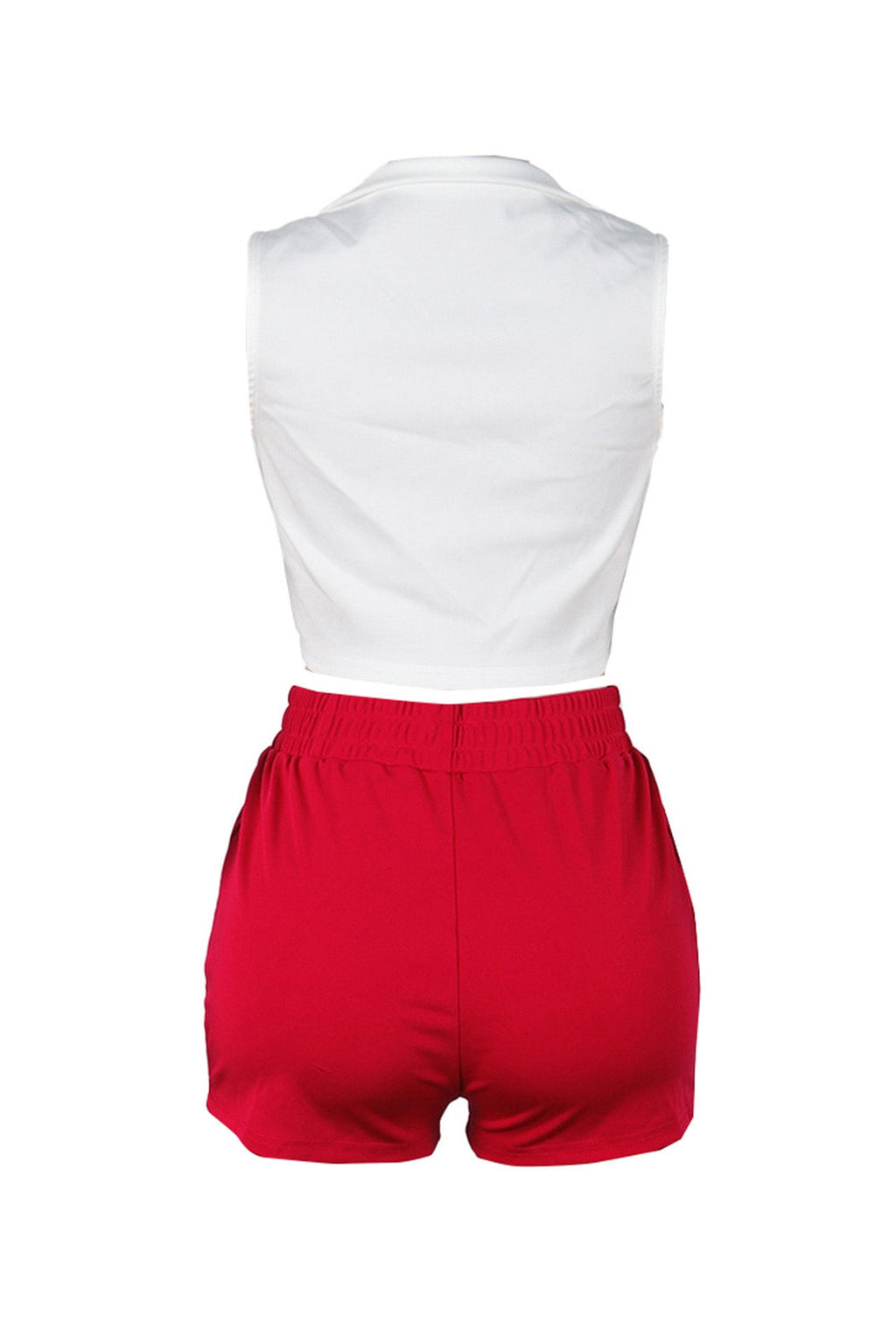 Colorblock Stripe Sleeveless Activewear Set Lavish Daily