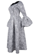 Printed Puff-Sleeve Midi Dress Lavish Daily