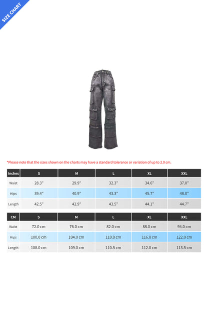 High-Shine Multi-Pocket Cargo Pants Lavish Daily