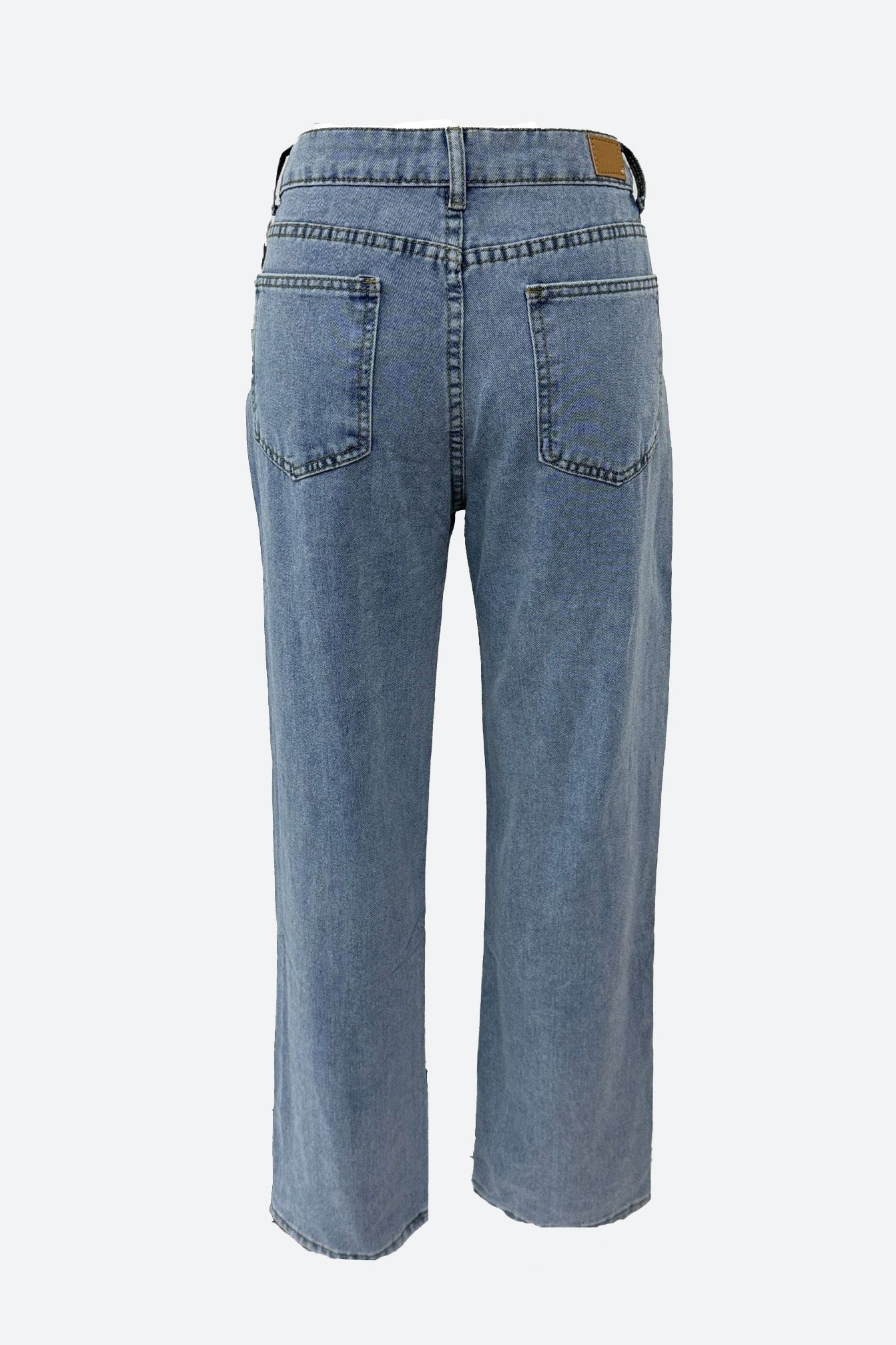 Vintage High Waist Loose Straight Wide Jeans Lavish Daily