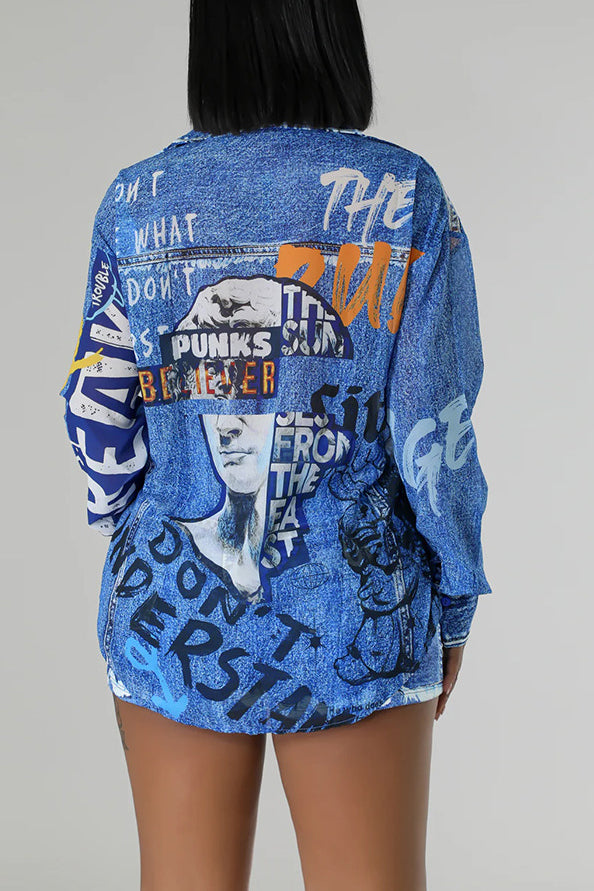 Printed Graffiti Set Lavish Daily