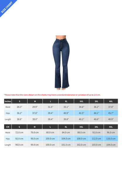 High Waist Stretch Wide Leg Jeans Lavish Daily