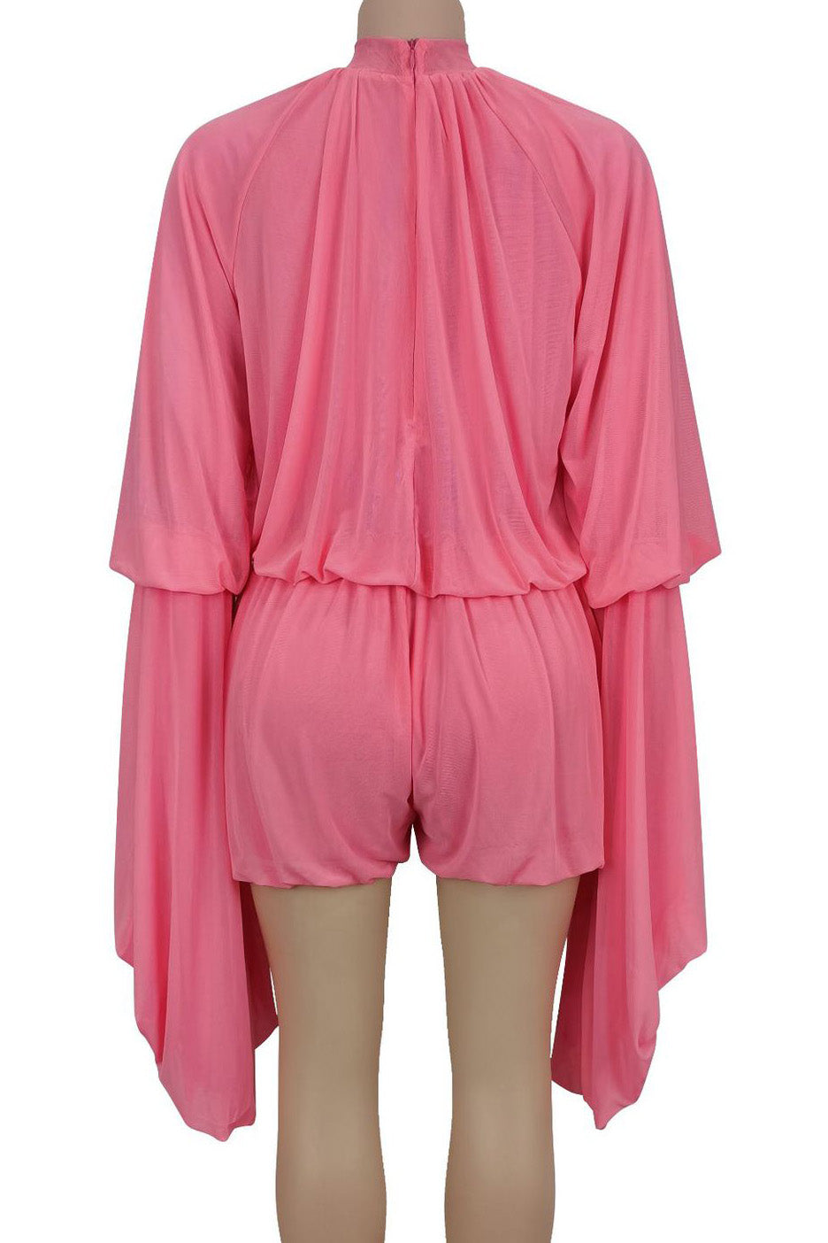 Dream Ruffle Draped Romper Lavish Daily