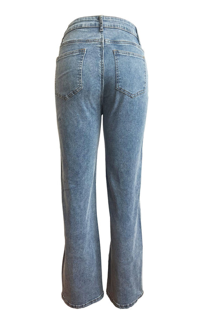 Trendy Wide Leg Jeans Lavish Daily