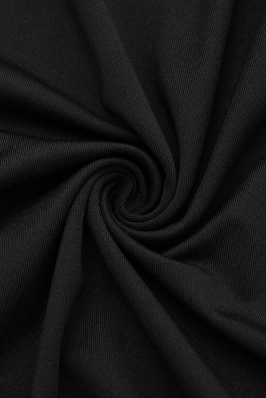 Grommet-Detail Long-Sleeve Mini Dress Lavish Daily