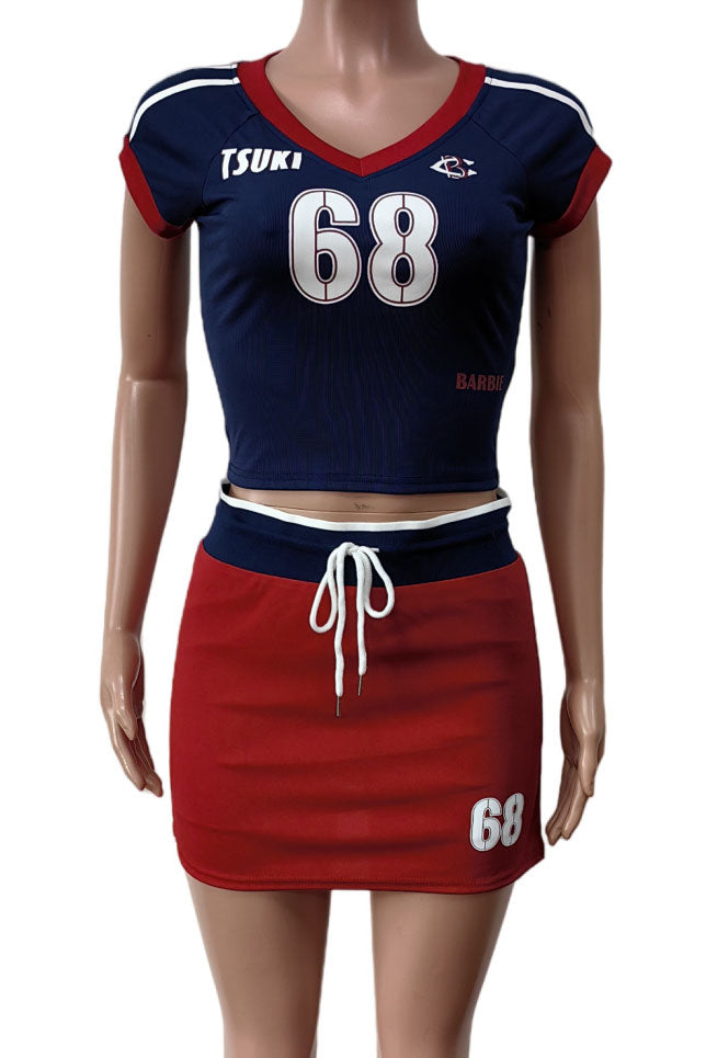 Color-Block Stretch Set Lavish Daily