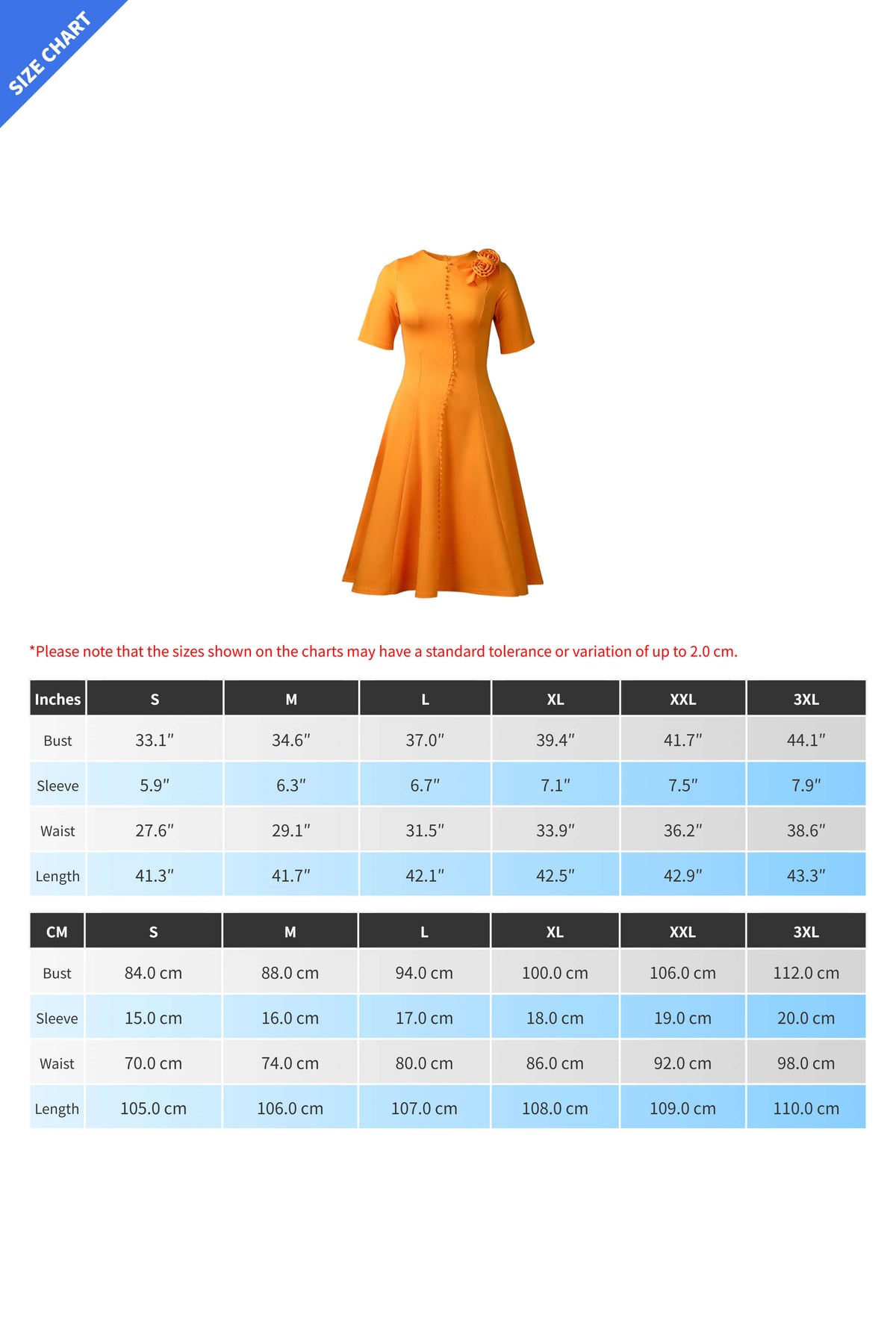 Asymmetrical Button A-Line Midi Dress Lavish Daily
