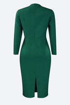 Print Hip Wrap Dress Lavish Daily