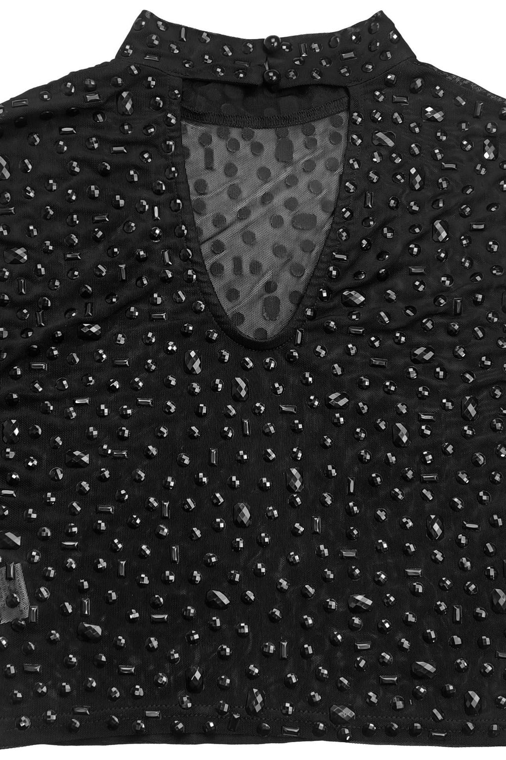 Sheer Rhinestone Mesh Maxi Skirt Set Lavish Daily