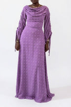 Ruched Sleeve Drawstring Dress Lavish Daily