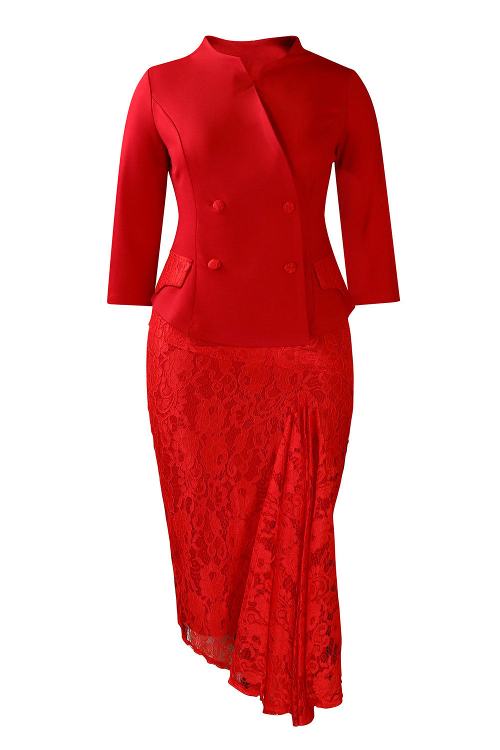 Vintage Lace Print Dress Pencil Cocktail Dress Lavish Daily