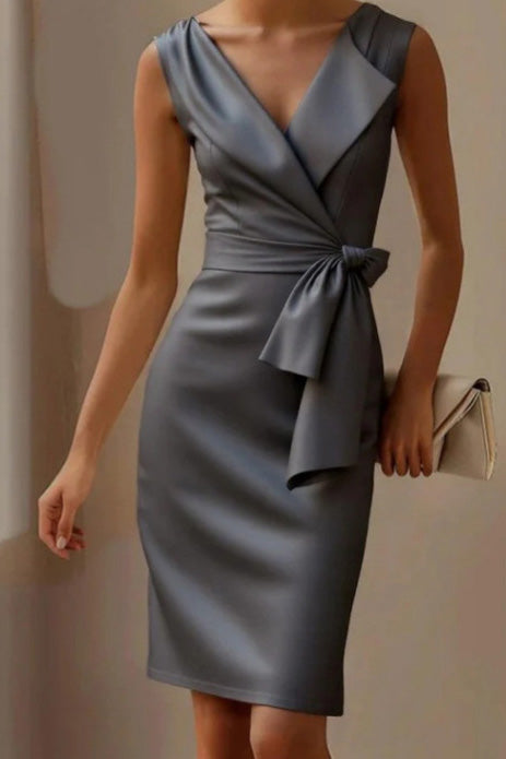 Sweet Bow Tie Waist Midi Dress Lavish Daily