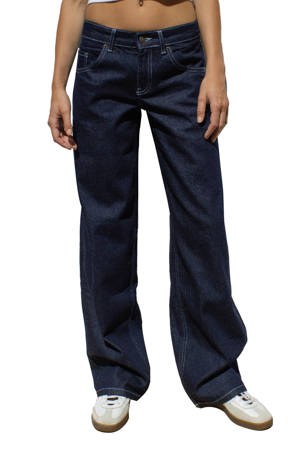 Vintage High Waist Loose Straight Wide Jeans Lavish Daily