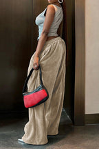 Relaxed Waist Straight Leg Casual Pants Lavish Daily