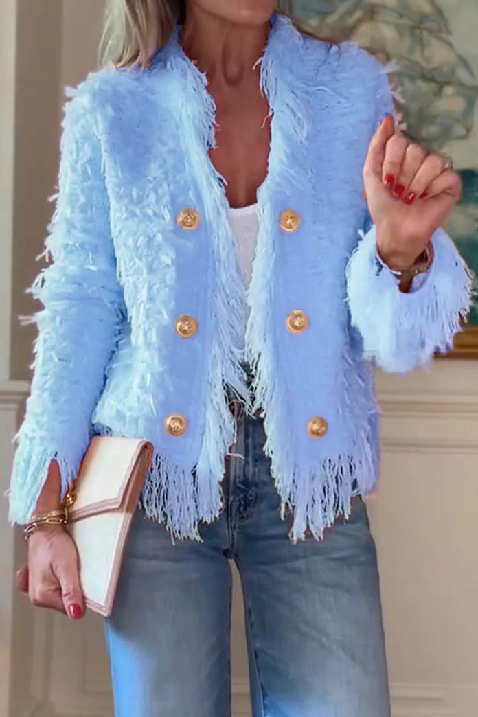 Tassel Elegant Cardigan Jacket Lavish Daily