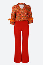 Printed Shirt & Pants Set Lavish Daily