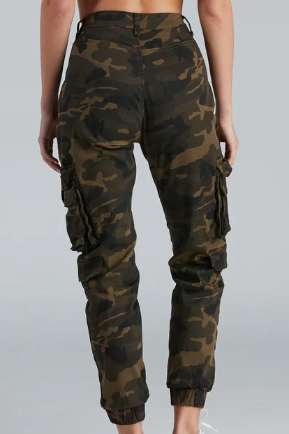 High Rise Cargo Joggers With Pockets Lavish Daily