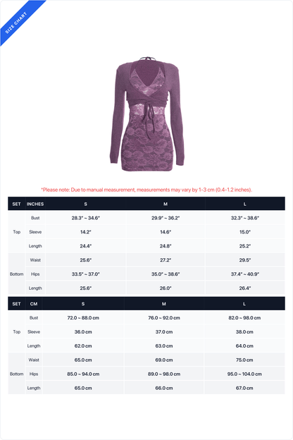 Lace Halter Mini Dress & Cardigan Set Lavish Daily