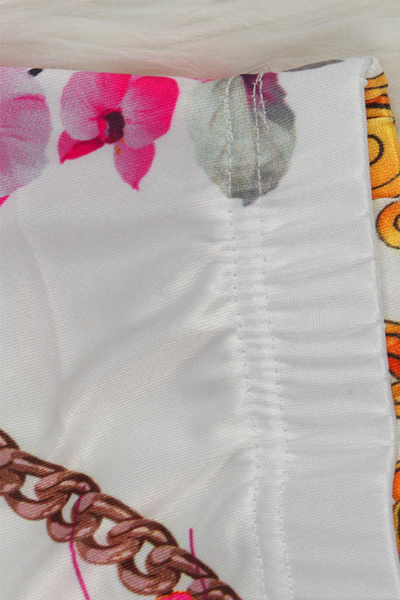 Printed Pants with Long Cardigan Set Lavish Daily