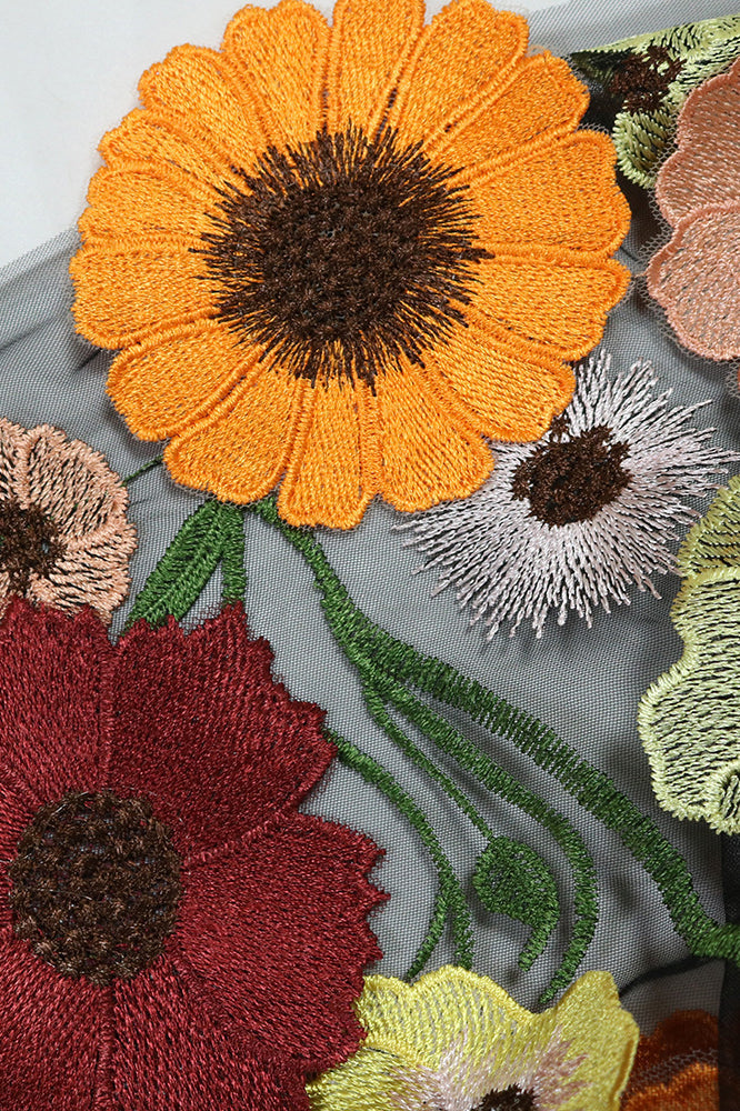 Off Shoulder 3D Embroidery Tube Mini Dresses Lavish Daily