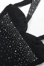 Rhinestone Bodysuit & Pencil Skirt Skirt Set Lavish Daily