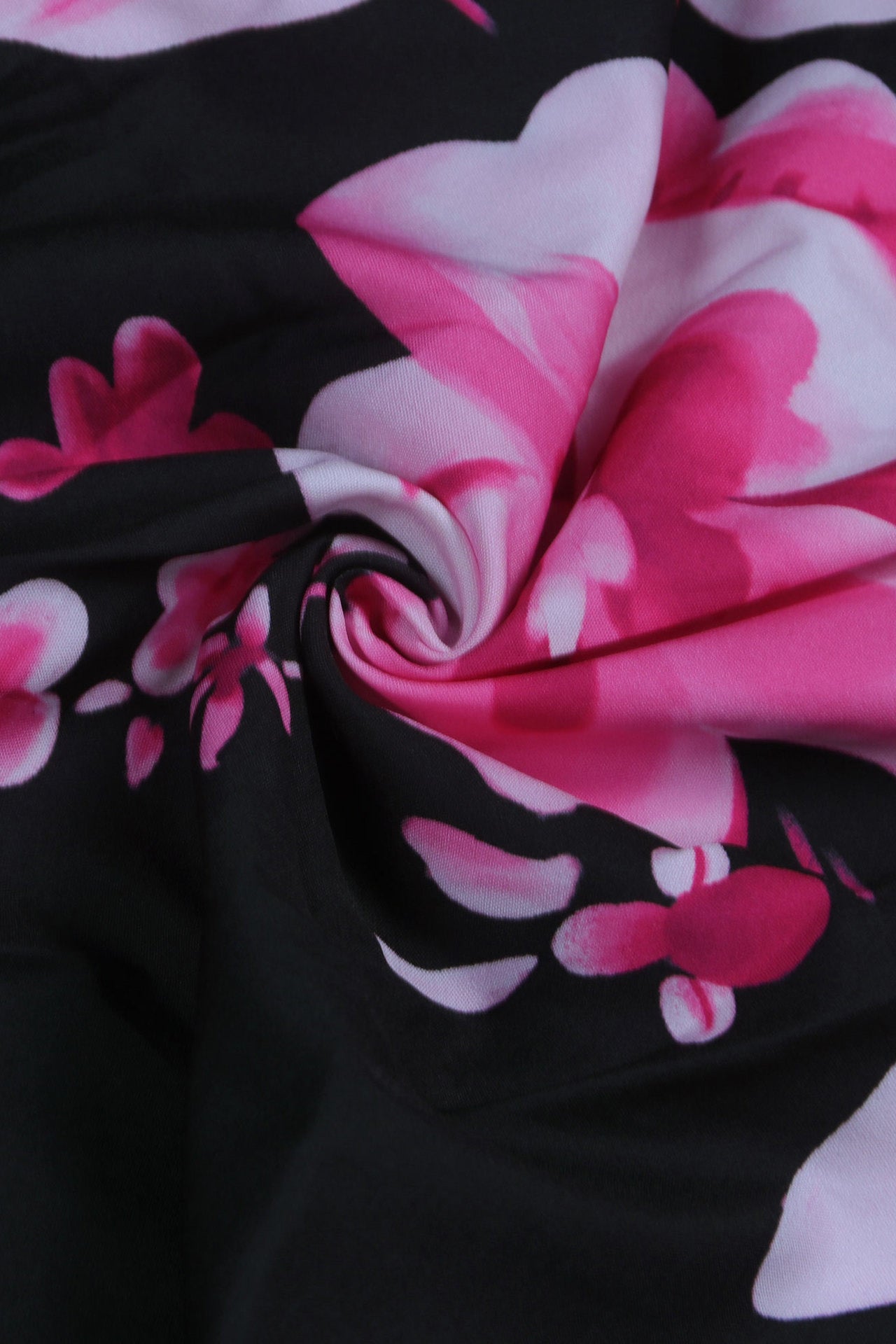 Floral V-Neck Short Sleeve Zip Dress Lavish Daily