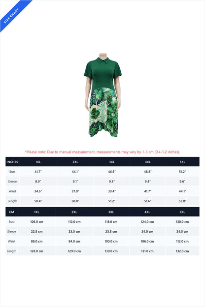 Plus Size Floral Fit & Flare Dress LavishDaily