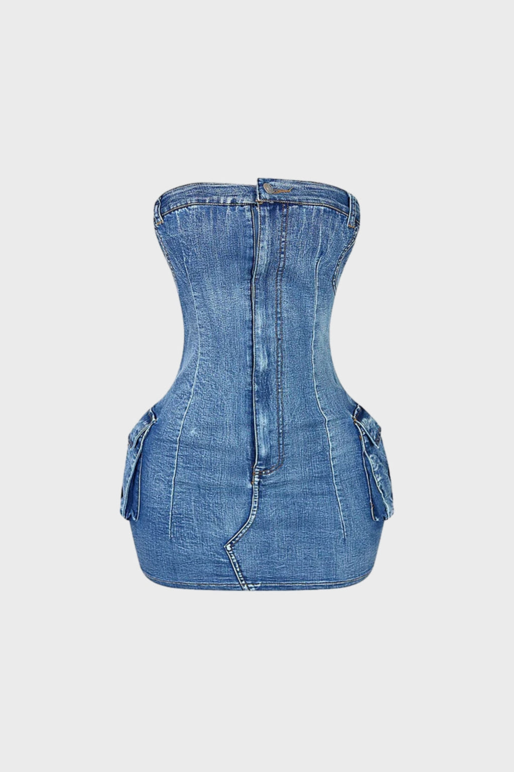 Denim Mini Dress Lavish Daily