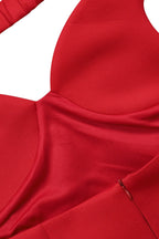 Off Shoulder V Neck Mini Dress Lavish Daily