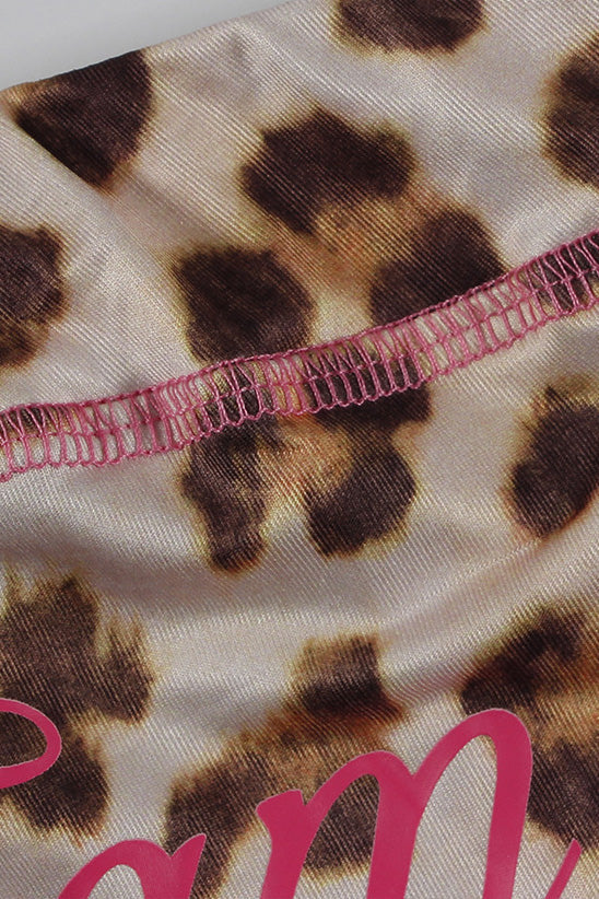 Leopard Print Casual Hoodie & Long Pants Set Lavish Daily