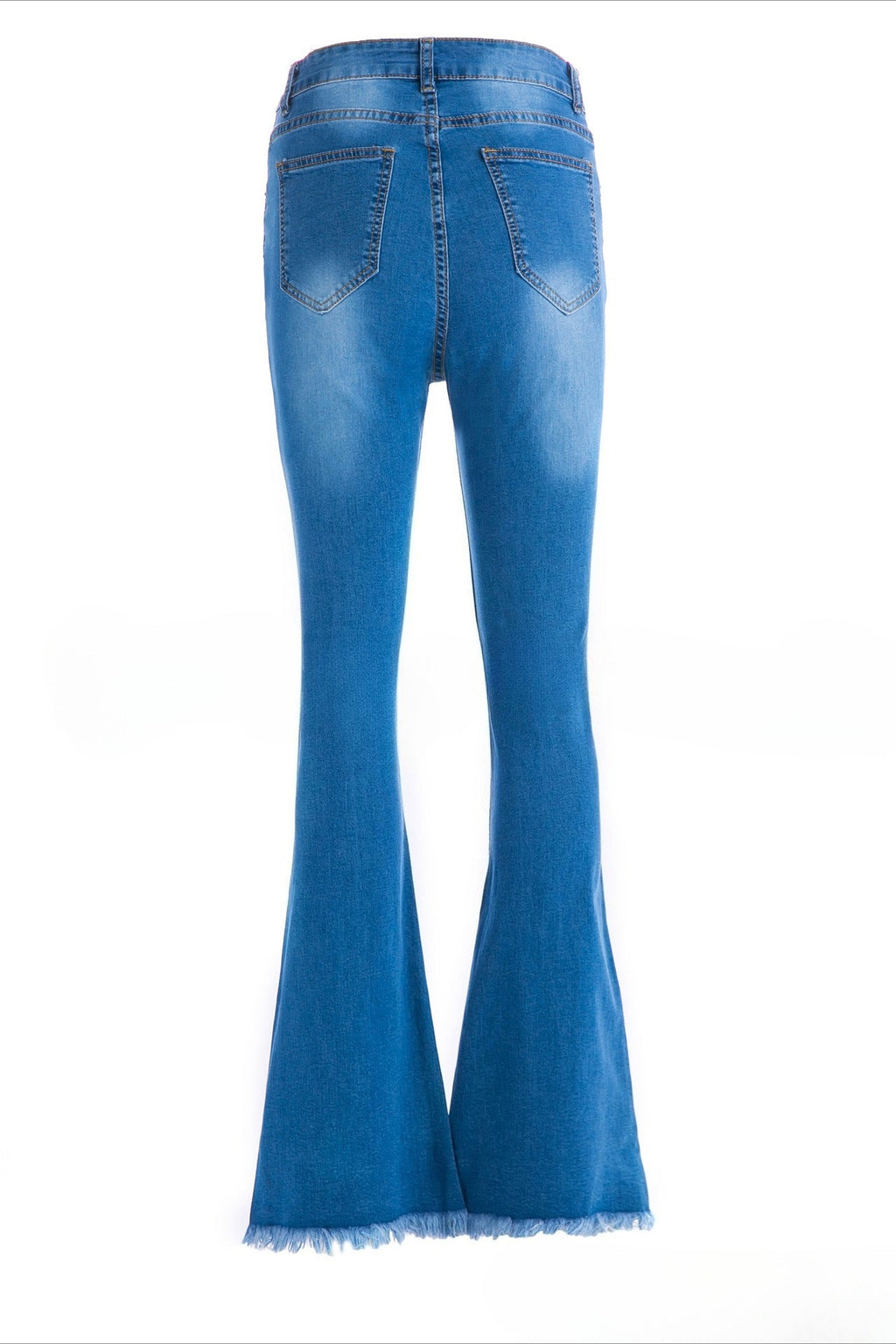 Denim Flare Leg Boyfriend Jeans Lavish Daily