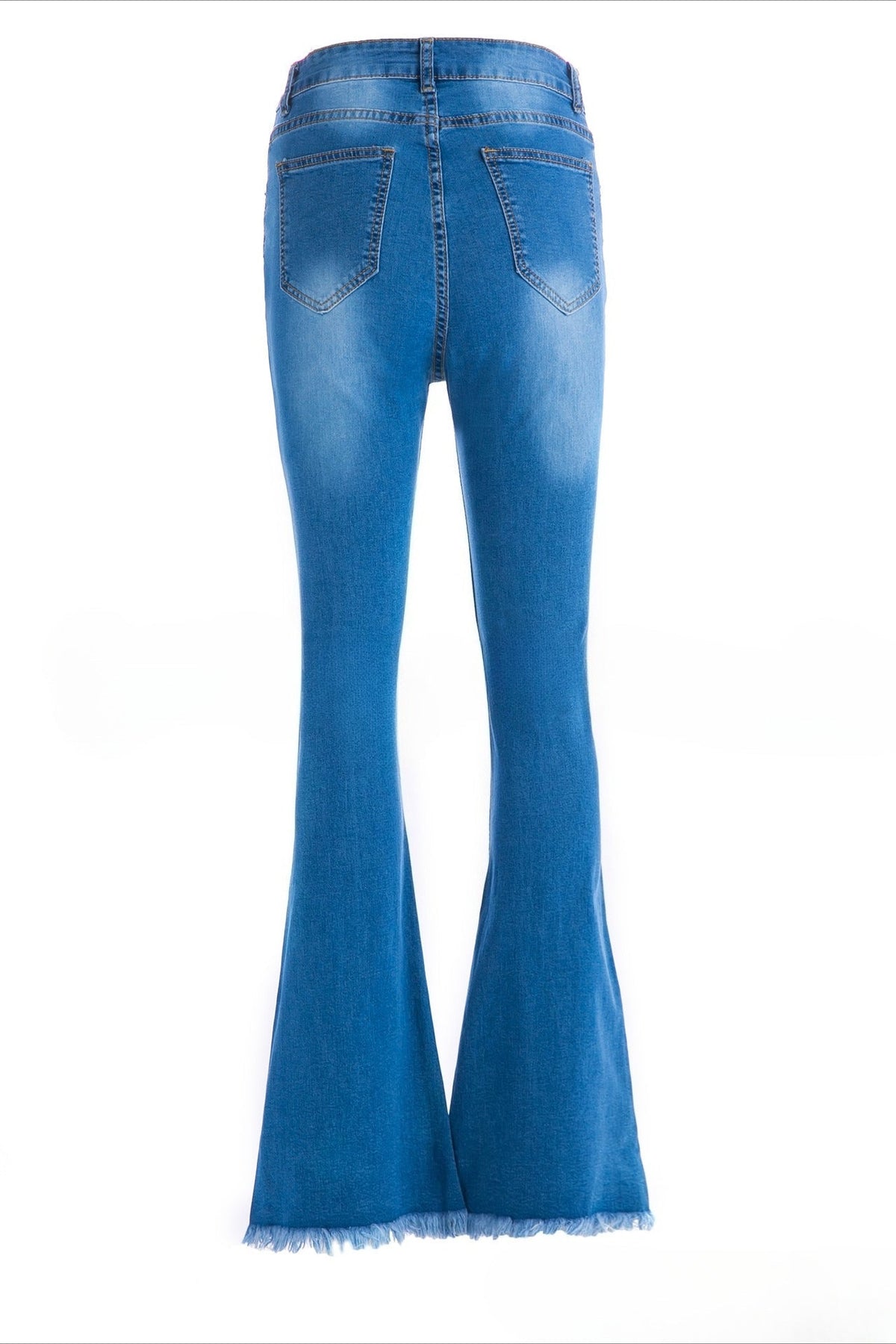 Denim Flare Leg Boyfriend Jeans Lavish Daily