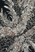Sequin Lantern Sleeve Party Jumpsuit Lavish Daily