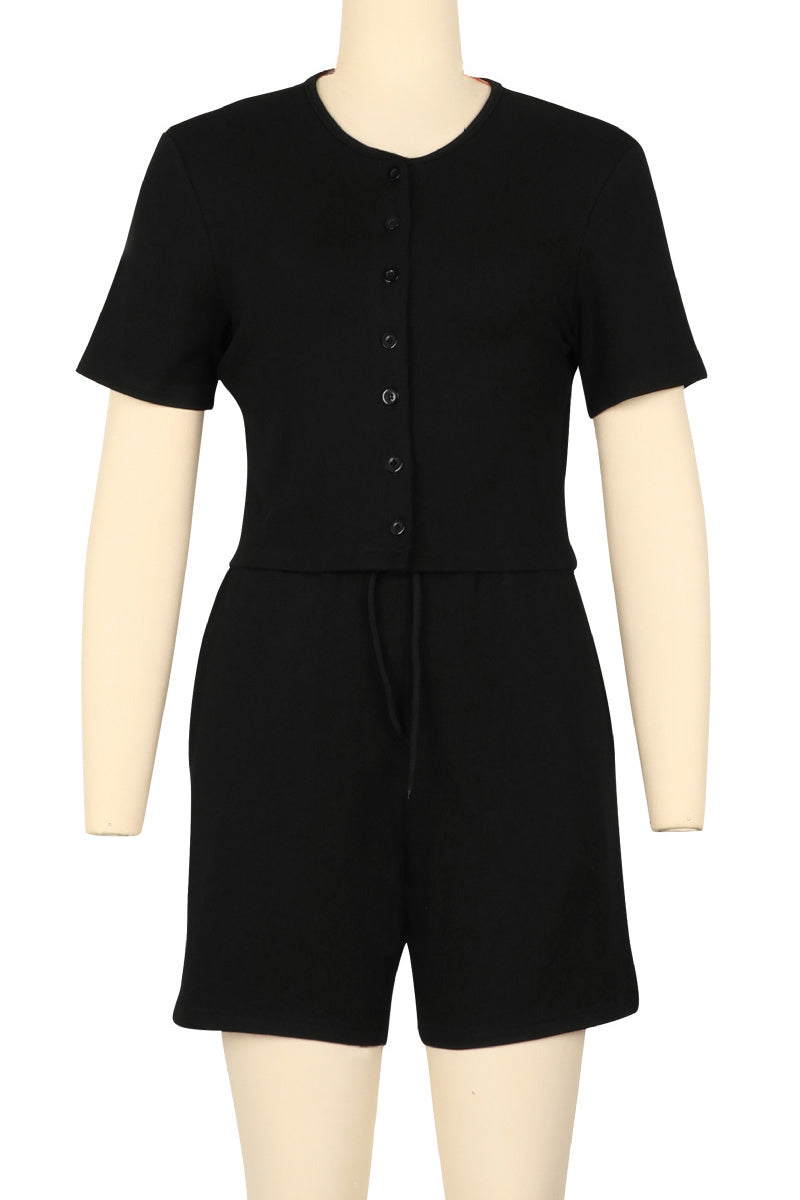 Short Sleeve Top & Ribbed Shorts 2 Piece Sets Lavish Daily