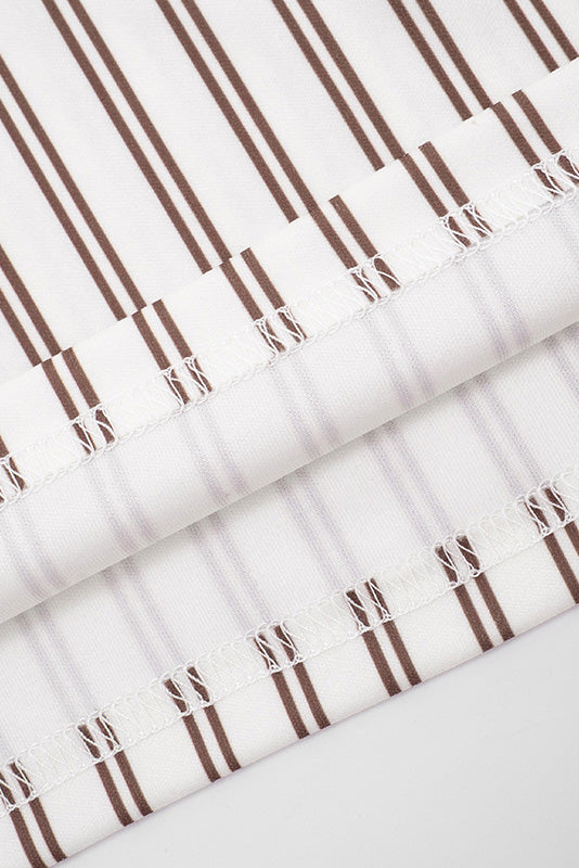 Striped Mini Skirt Set LavishDaily