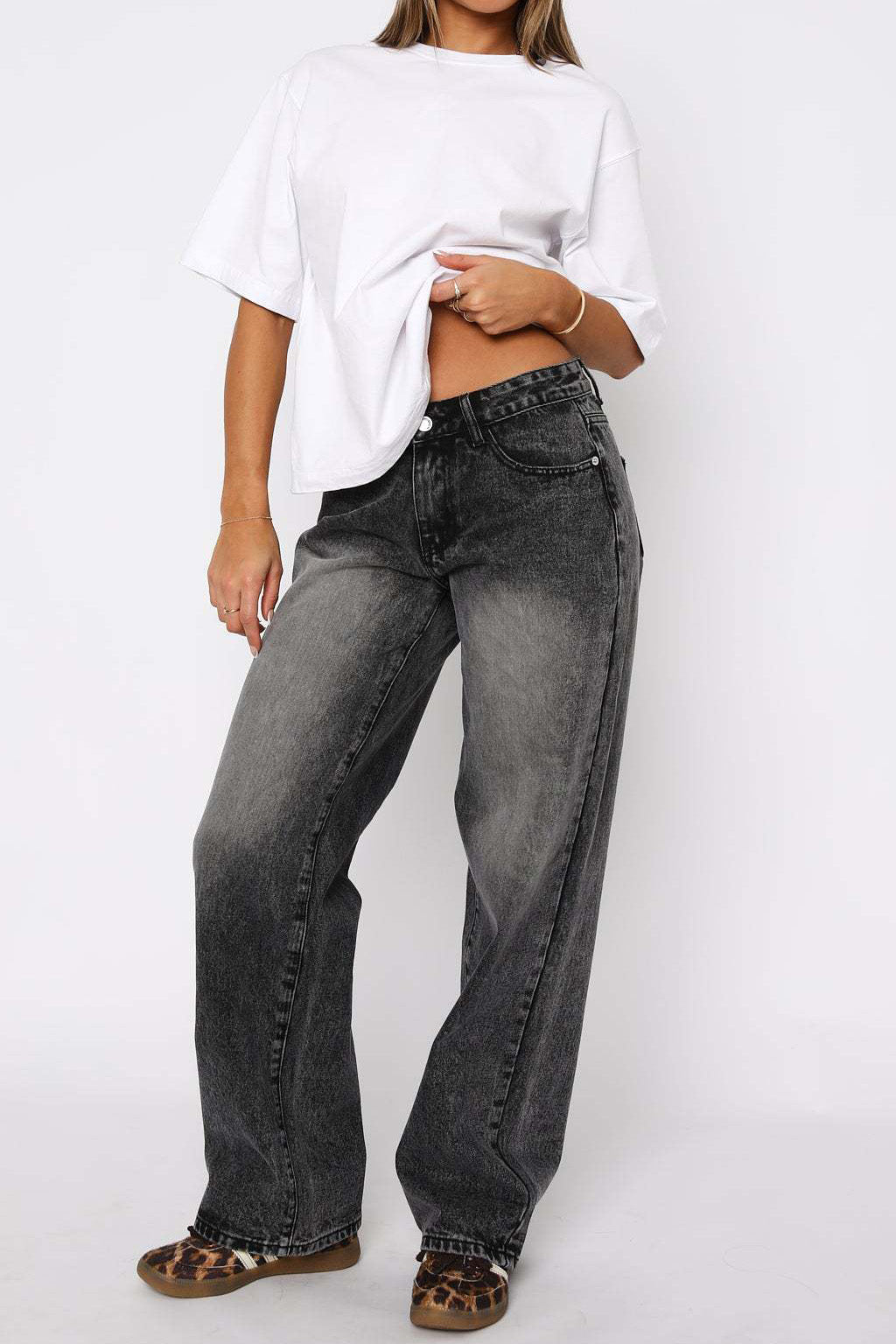 Low Rise Wide Leg Jeans Lavish Daily