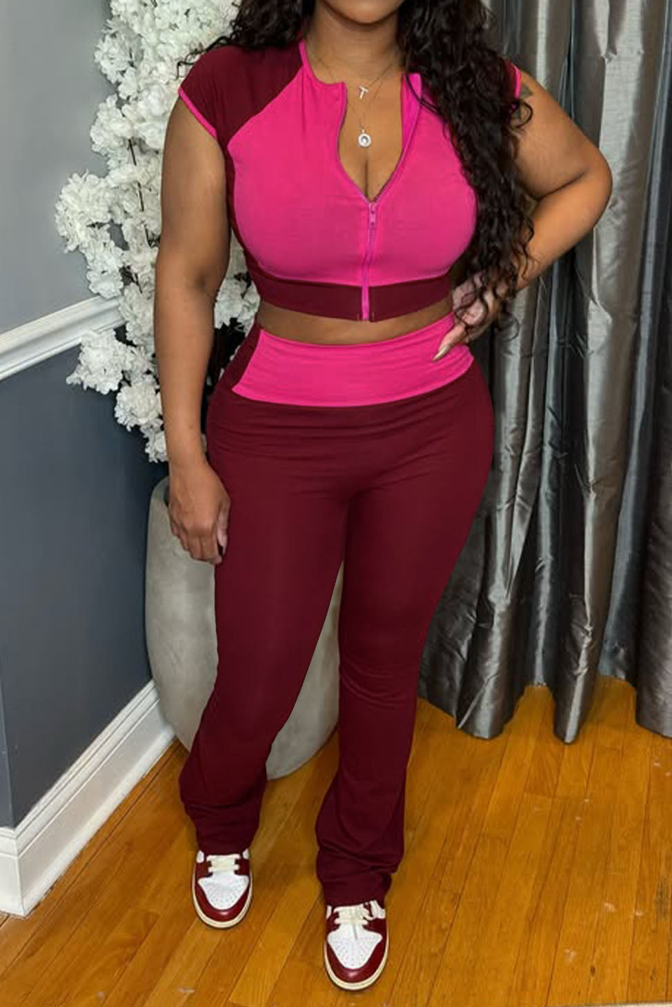 Color Block Flare Set Lavish Daily